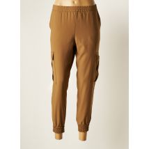 SEE THE MOON - Pantalon cargo marron en polyester - Femme - Taille 40 - Modz