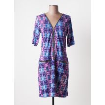 DESIGUAL - Robe mi-longue violet en viscose pour femme - Taille 40 - Modz