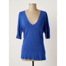 POLES - Pull bleu en viscose - Femme - Taille 40 - Modz