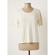 MONTAGUT - Pull beige en coton pour femme - Taille 44 - Modz