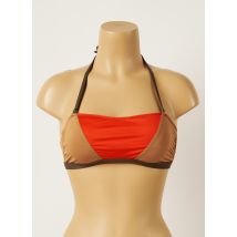 LIVIA - Haut de maillot de bain marron en polyamide - Femme - Taille 40 - Modz