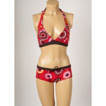 BANANA MOON - Maillot de bain 2 pièces rouge en polyamide - Femme - Taille 42 - Modz