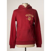 JACK & JONES - Sweat-shirt à capuche rouge en coton pour homme - Taille M - Modz