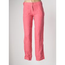 TERRE & MER - Pantalon slim rose en lin - Femme - Taille 36 - Modz