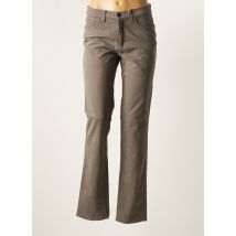MAT DE MISAINE - Pantalon droit gris en coton pour femme - Taille 38 - Modz