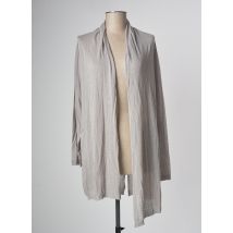 LE PHARE DE LA BALEINE - Gilet manches longues gris en acrylique - Femme - Taille 40 - Modz