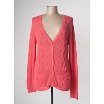 TERRE & MER - Gilet manches longues rose en coton - Femme - Taille 42 - Modz