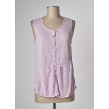 COLOR BY T&M - Débardeur violet en lin - Femme - Taille 40 - Modz