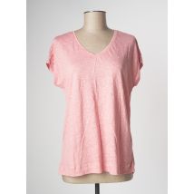 MAT DE MISAINE - T-shirt rose en lin pour femme - Taille 40 - Modz