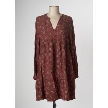 AN' GE - Robe mi-longue marron en viscose - Femme - Taille 34 - Modz
