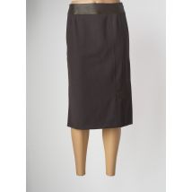 GEVANA - Jupe mi-longue marron en polyester - Femme - Taille 38 - Modz