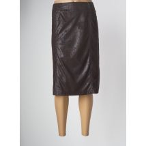 GELCO - Jupe mi-longue marron en polyester - Femme - Taille 50 - Modz