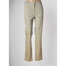 TONI - Pantalon slim vert en coton pour femme - Taille 46 - Modz