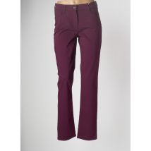 ATELIER GARDEUR - Pantalon slim violet en coton - Femme - Taille 38 - Modz