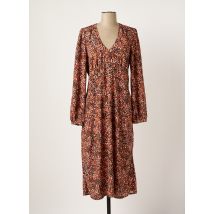 AN' GE - Robe mi-longue marron en polyester pour femme - Taille 38 - Modz