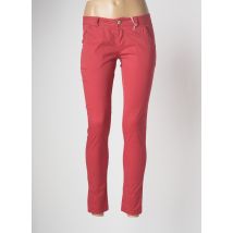 LA FEE MARABOUTEE - Pantalon chino rouge en coton - Femme - Taille 44 - Modz