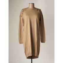 AMS PURE - Robe pull beige en coton - Femme - Taille 40 - Modz