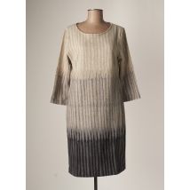 BLANC BOHEME - Robe mi-longue gris en polyester - Femme - Taille 40 - Modz