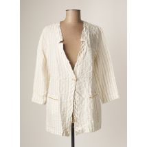 NANA NUCCI - Veste casual beige en lin - Femme - Taille 42 - Modz