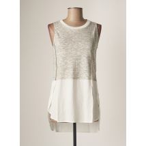 AMS PURE - Top gris en lin - Femme - Taille 36 - Modz