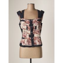 AVENTURES DES TOILES - Top bleu en lin - Femme - Taille 38 - Modz