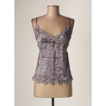 IAM - Top gris en soie - Femme - Taille 36 - Modz