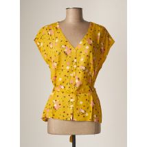 DES PETITS HAUTS - Chemisier jaune en viscose - Femme - Taille 38 - Modz