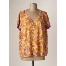 ZYGA - Pull orange en coton - Femme - Taille 38 - Modz