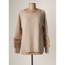 AMS PURE - Pull beige en acrylique - Femme - Taille 42 - Modz