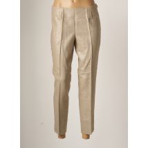 ENTRACTE - Pantalon 7/8 beige en ramie - Femme - Taille 40 - Modz