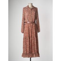 AMELIE & AMELIE - Robe longue marron en polyester - Femme - Taille 36 - Modz