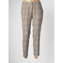 AMELIE & AMELIE - Pantalon 7/8 marron en polyester - Femme - Taille 36 - Modz