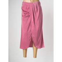 AN' GE - Jupe mi-longue rose en polyester pour femme - Taille 40 - Modz