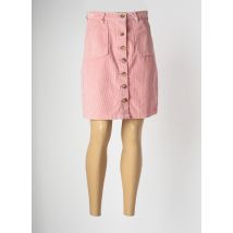 F.A.M. - Jupe mi-longue rose en coton - Femme - Taille 36 - Modz