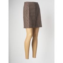 KILIBBI - Jupe courte marron en polyester - Femme - Taille 36 - Modz