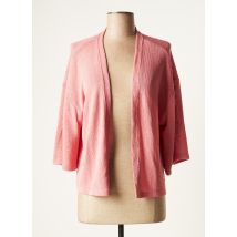 GARCIA - Gilet manches longues rose en viscose - Femme - Taille 36 - Modz