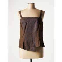 PAUL MAUSNER - Top marron en cuppro - Femme - Taille 44 - Modz