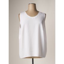 FRANCOISE F - Top blanc en polyester pour femme - Taille 56 - Modz