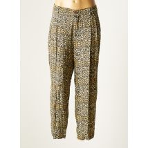 KOCCA - Pantalon droit marron en viscose - Femme - Taille 40 - Modz