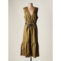KOCCA - Robe mi-longue vert en coton - Femme - Taille 42 - Modz