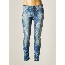 DE ANGELIS - Jeans coupe slim bleu en coton - Femme - Taille 38 - Modz