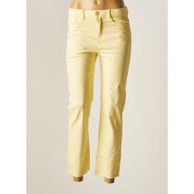 JDY - Pantalon 7/8 jaune en coton - Femme - Taille W26 - Modz
