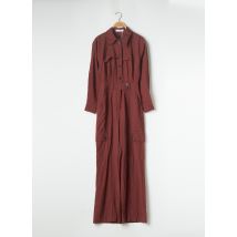 MANGO - Combi-pantalon marron en viscose - Femme - Taille 34 - Modz