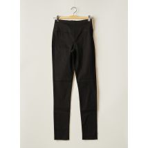 PIECES - Pantalon slim noir en coton - Femme - Taille 36 - Modz