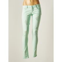 ONLY - Pantalon slim vert en coton - Femme - Taille TU - Modz