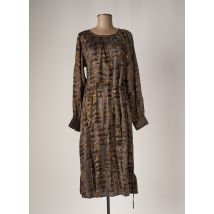 NÜ - Robe mi-longue gris en viscose - Femme - Taille 40 - Modz