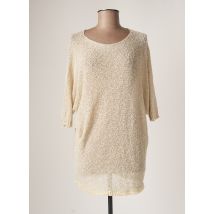 BELLITA - Pull tunique beige en coton pour femme - Taille 40 - Modz