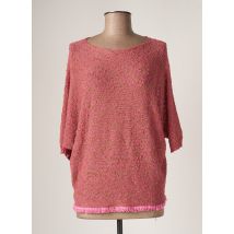 BELLITA - Pull tunique rose en coton - Femme - Taille 40 - Modz