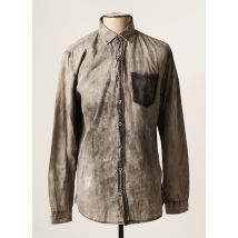 SHINE - Chemise manches longues gris en coton - Homme - Taille S - Modz
