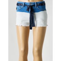 SUPERDRY - Short bleu en coton - Femme - Taille W25 - Modz